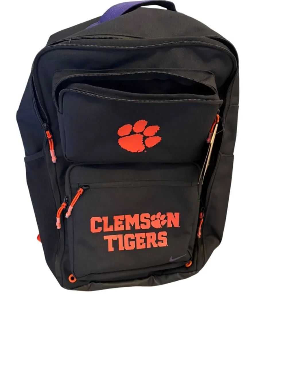 NWT Nike Clemson Tigers Black Backpack